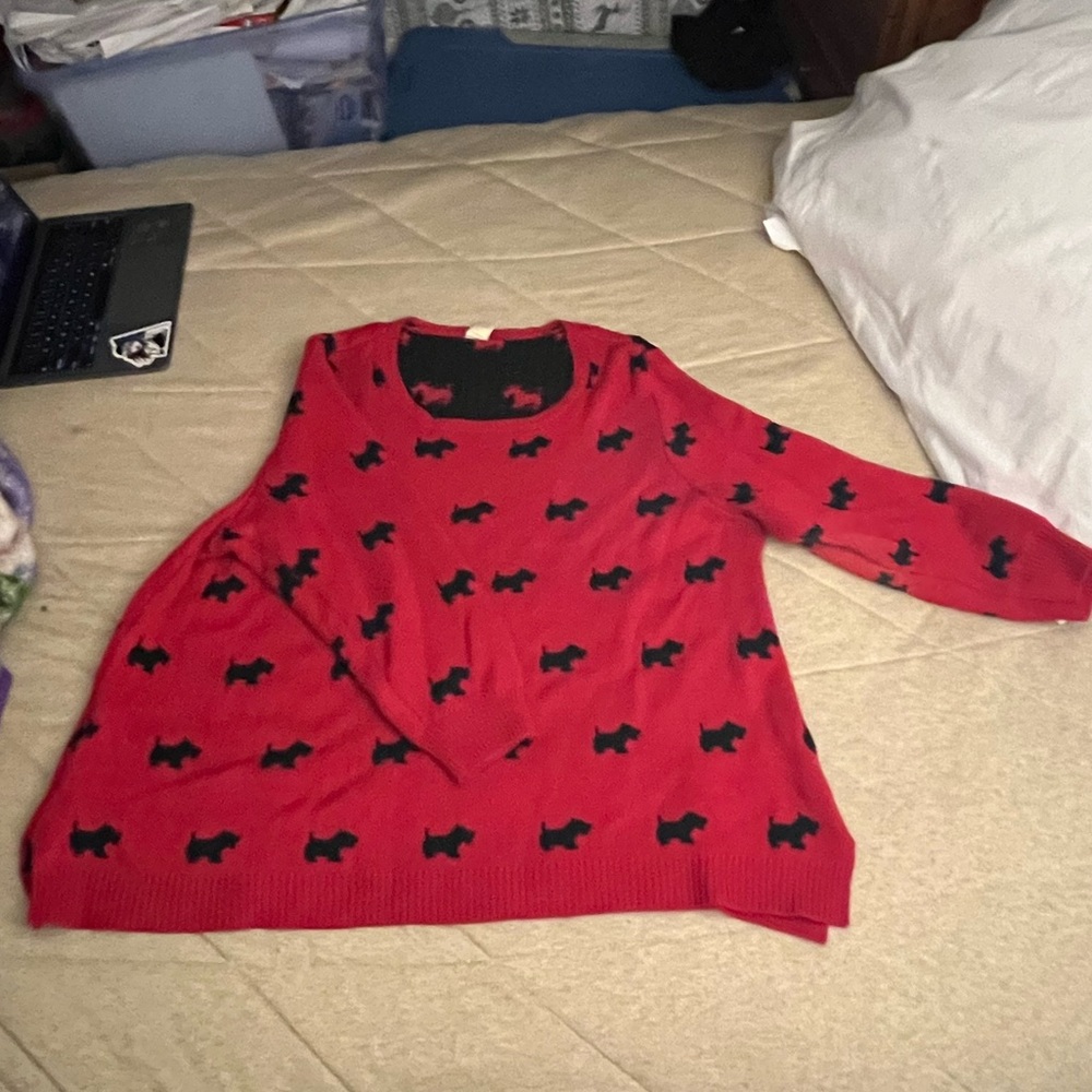 Red sweater